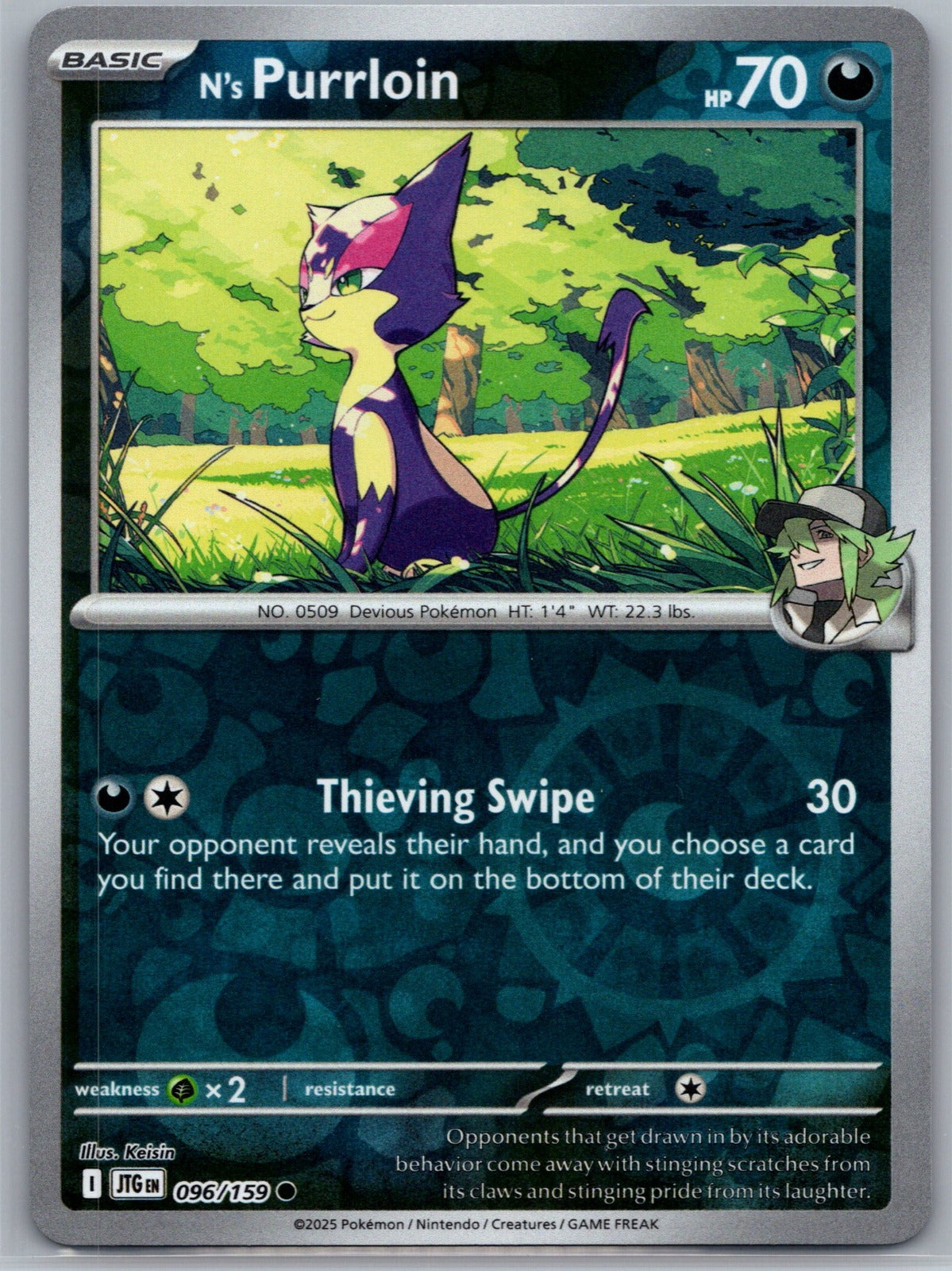 N's Purrloin Common SV09: Journey Together 096/159 NM