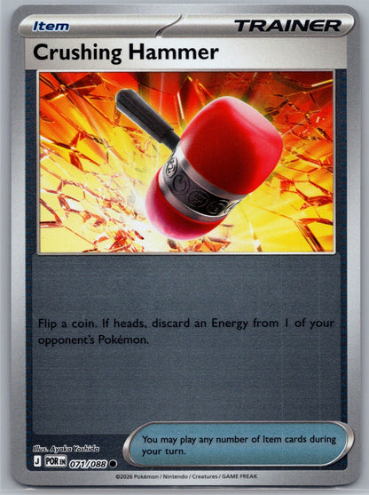 Crushing Hammer Common SV01: Scarlet & Violet Base Set 168/198 NM