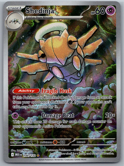 Shedinja Holo Illustration Rare ME01: Mega Evolution 144/132 NM