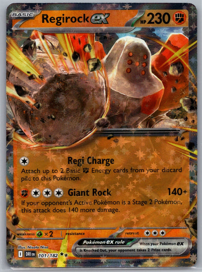 Regirock ex Holo Double Rare SV10: Destined Rivals 101/182 NM