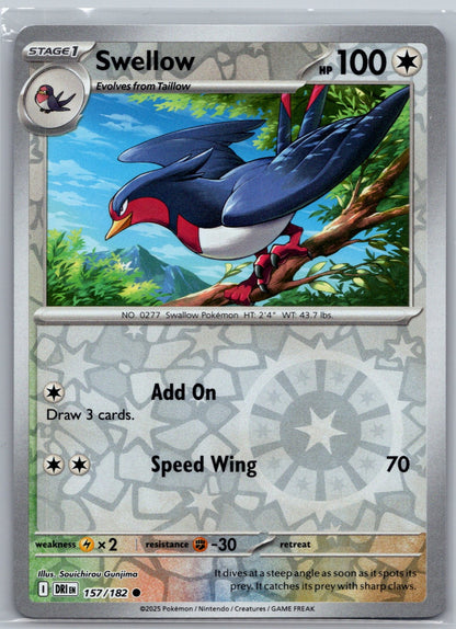 Swellow Common SV10: Destined Rivals 157/182 NM