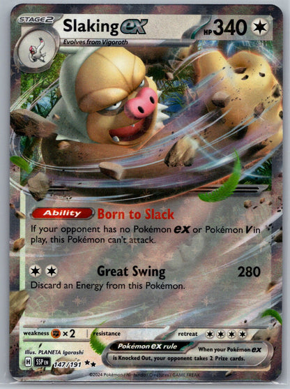Slaking ex Holo Double Rare SV08: Surging Sparks 147/191 NM