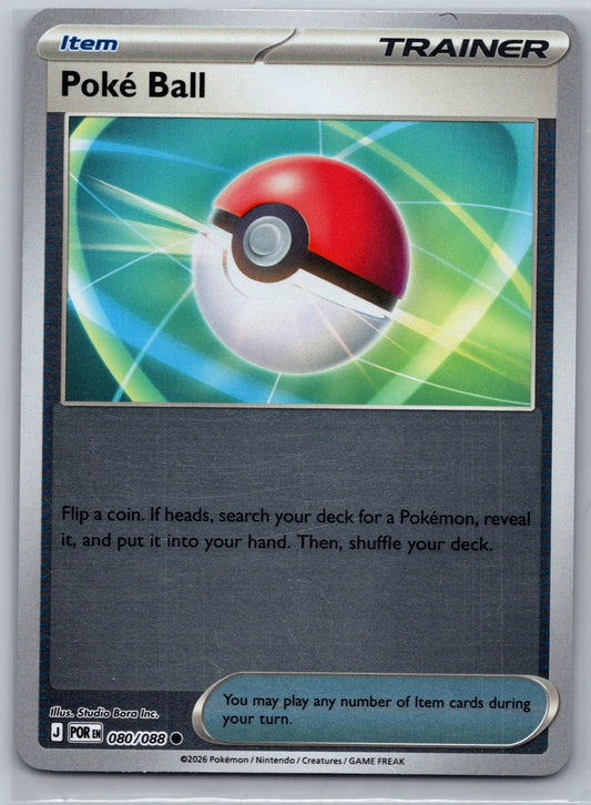 Poke Ball Reverse Holo Common ME03: Perfect Order 080/088 NM