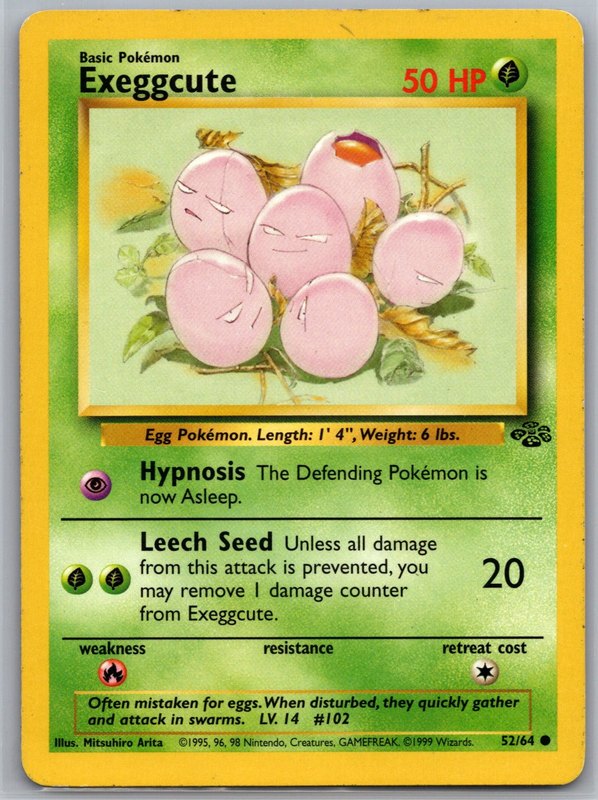 Exeggcute Unlimited Common Jungle 52/64 NM