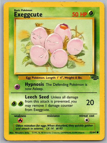 Exeggcute Unlimited Common Jungle 52/64 NM