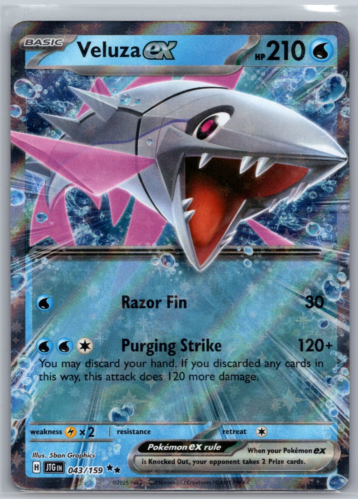Veluza ex Holo Double Rare SV09: Journey Together 043/159 NM
