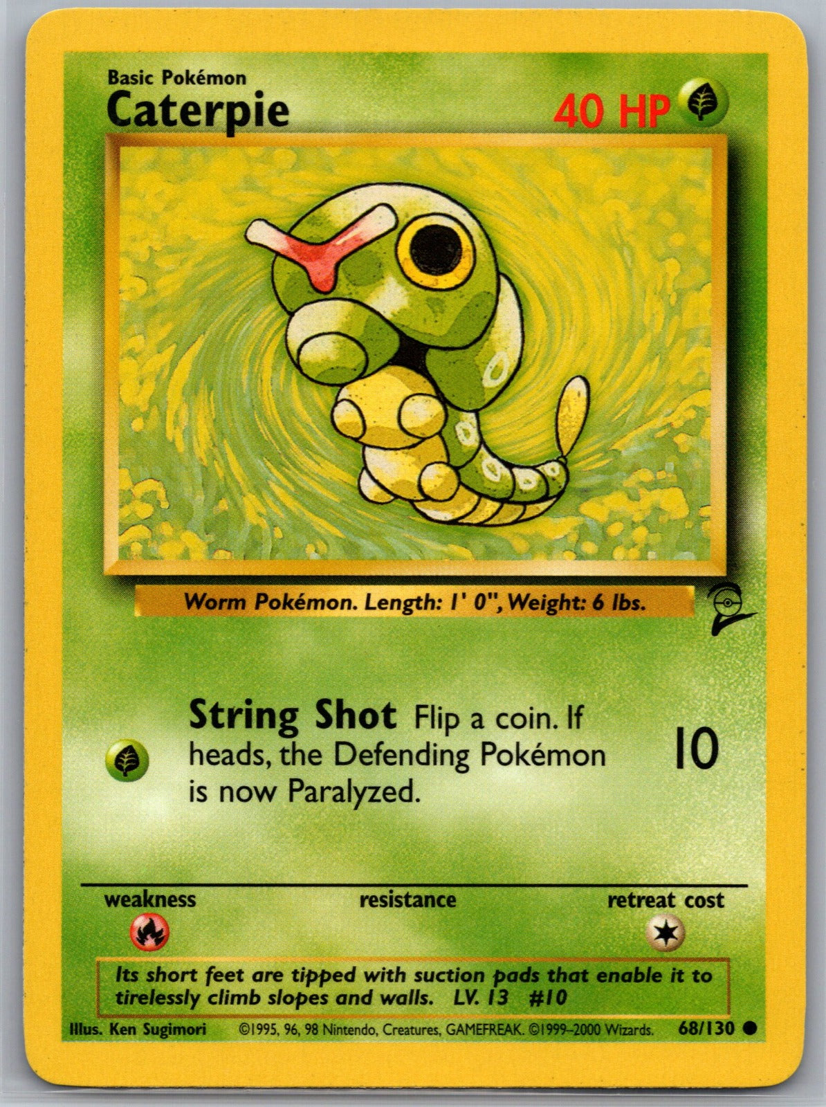 Caterpie Common Base Set 2 068/130 NM