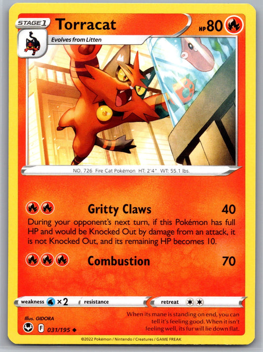 Torracat Uncommon SWSH12: Silver Tempest 031/195 NM