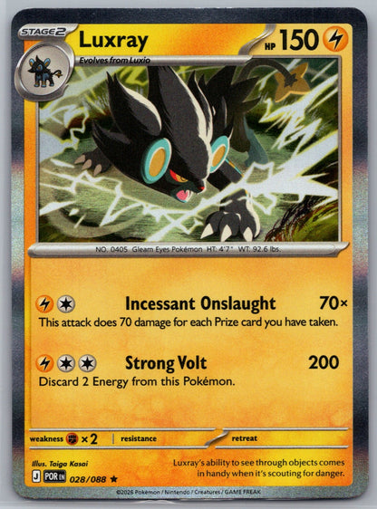 Luxray Holo Rare ME03: Perfect Order 028/088 NM