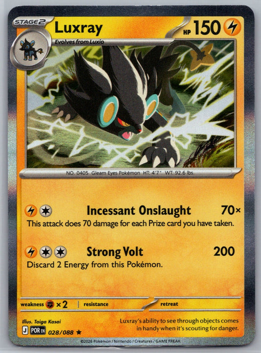 Luxray Holo Rare ME03: Perfect Order 028/088 NM