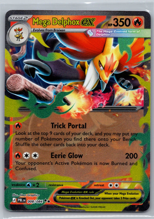 Delphox V Holo Ultra Rare SWSH11: Lost Origin 027/196 NM