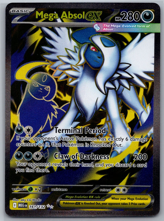 Mega Absol ex Holo Ultra Rare ME01: Mega Evolution 161/132 NM
