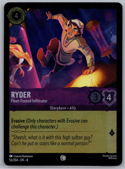 Ryder - Fleet-Footed Infiltrator Common Reign of Jafar 56/204 NM