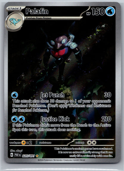 Palafin Holo Illustration Rare SV: Paldean Fates 225/091 NM