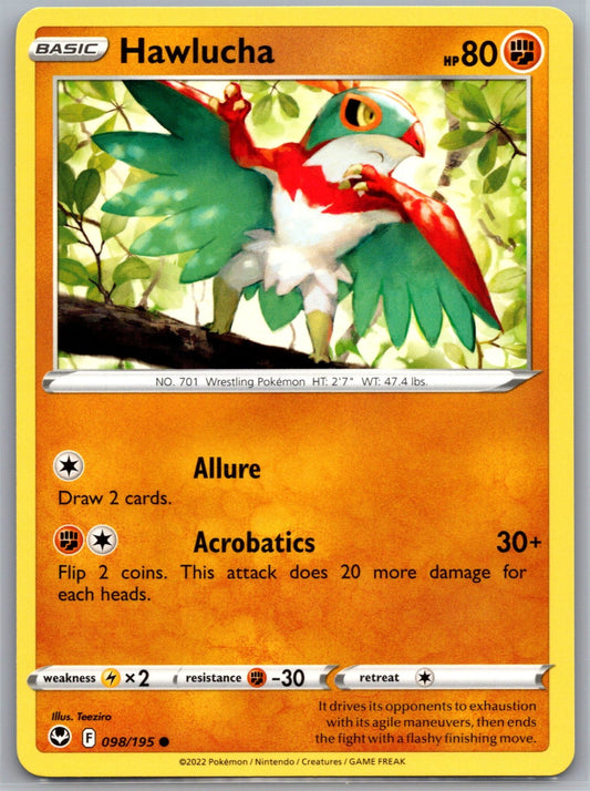 Hawlucha Common SWSH12: Silver Tempest 098/195 NM