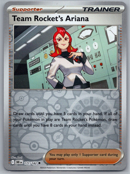 Team Rocket's Ariana Uncommon Prize Pack Series Cards 171/182 NM