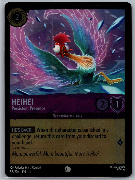 HeiHei - Persistent Presence Cold Foil Common Winterspell 58/204 NM