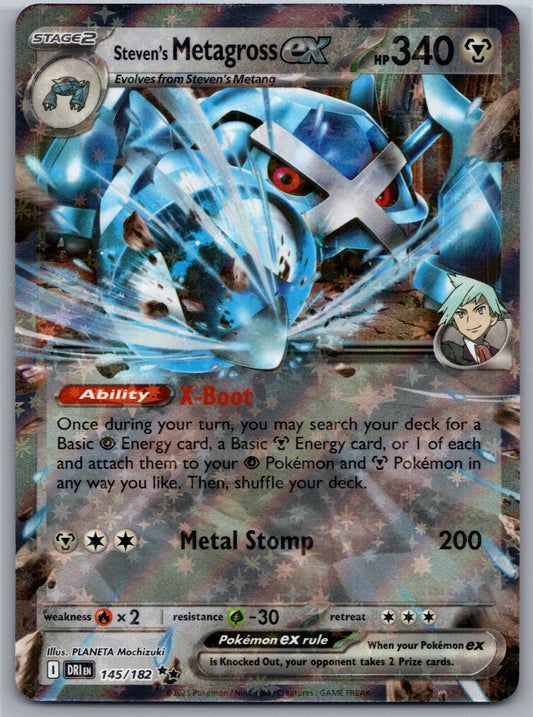 Steven's Metagross ex Holo Double Rare SV10: Destined Rivals 145/182 NM