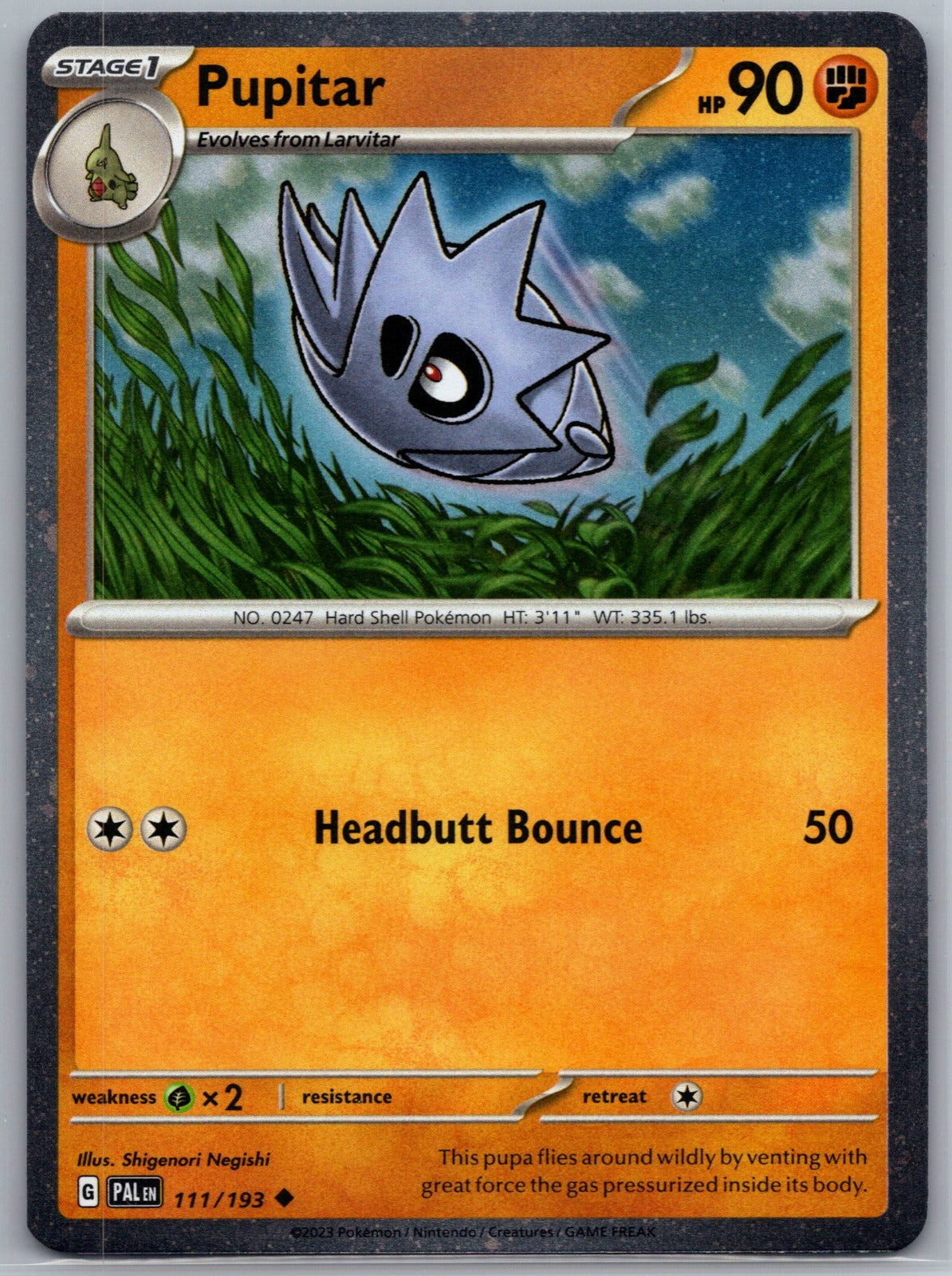 Pupitar Uncommon SV02: Paldea Evolved 111/193 NM