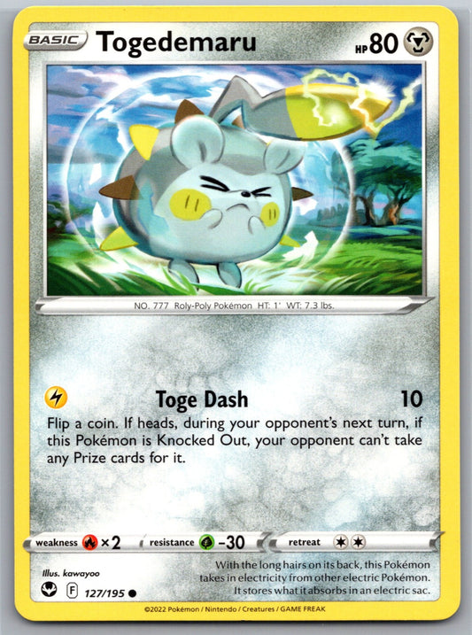 Togedemaru Common SWSH12: Silver Tempest 127/195 NM