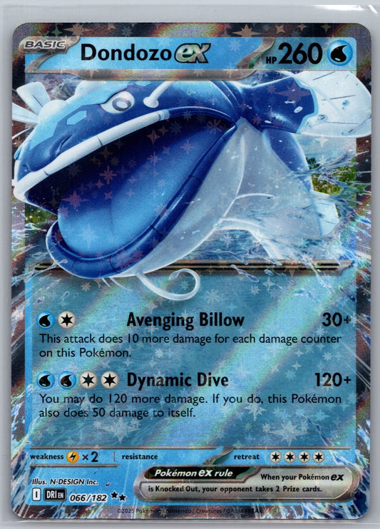 Dondozo ex Holo Double Rare SV10: Destined Rivals 066/182 NM